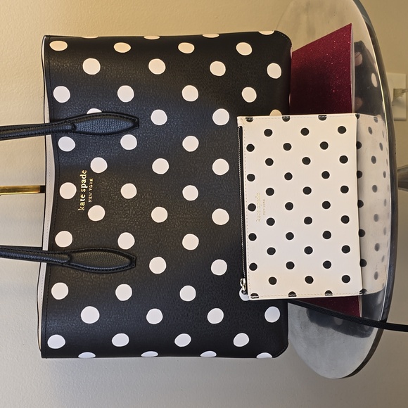Kate Spade ♠️❤️NWOT❤️♠️ ALL Day Sunshine Dot Printed Tote!♠️❤️♠️❤️♠️❤️ - Picture 13 of 17